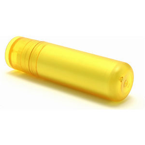 Lip Balm Stick Yellow Frosted Container & Cap 4.8g
