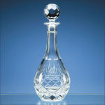 0.75ltr Blenheim Lead Crystal Panel Wine Decanter