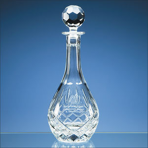 0.75ltr Blenheim Lead Crystal Panel Wine Decanter
