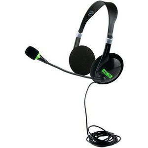 Headset headphones with microphone