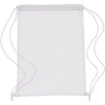 Transparent drawstring bag