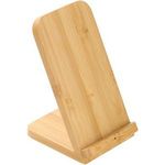 B'RIGHT bamboo wireless charger 10W phone stand