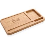 XD Collection Bamboo Desk Organiser 5W Wireless Charger