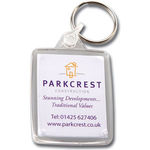 Passport Acrylic Keyring With Printed Insert