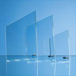 20.5cm x 12.5cm x 1cm Jade Glass Peak with Chrome Pin H or V