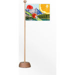 Table Flag - Landscape Wooden Base