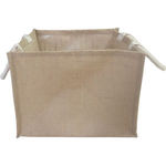 Large Natural Jute Box Bag