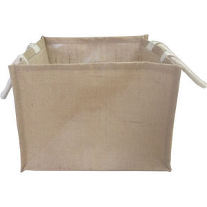 Large Natural Jute Box Bag
