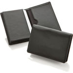 Black Belluno Pu Economy Gusseted Card Wallet