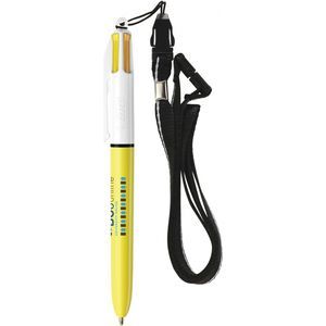 BIC 4 Colours Sun ballpen + Lanyard