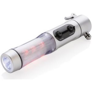 Emergency torch 2 LED seat belt cutter safety hammer