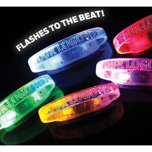 Reactive Led Flashing Wristband