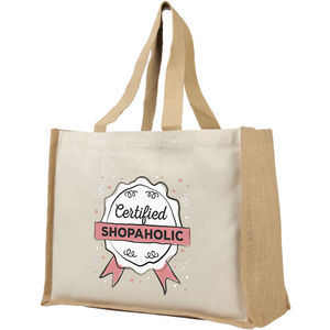 Bullet Varai 320 g/m2 canvas and jute shopping tote bag