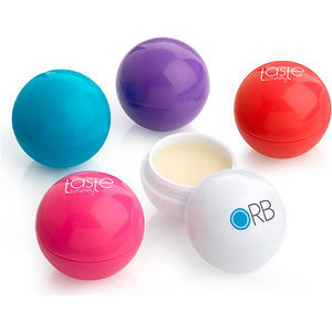 White Ball Shaped Lip Balm