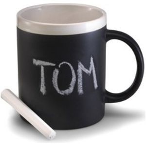 Ceramic mug for drawing 300 ml chalk