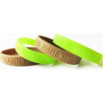 Embossed Silicone Wristbands