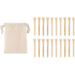 20 Bamboo Golf Tees Set