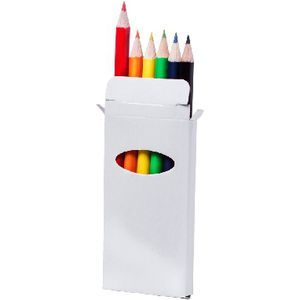Colour pencil set in shiny finish box