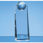 21cm Optical Crystal Globe Rectangle Award