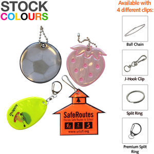 Reflective Keyrings - 60 x 60mm