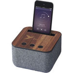 Avenue Shae fabric and wood bluetooth speaker