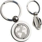 Swivel Globe Key Ring