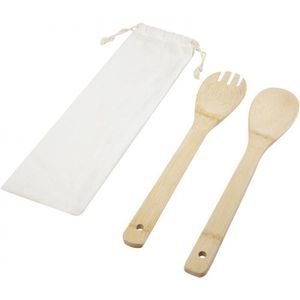 Bullet Endiv bamboo salad spoon and fork