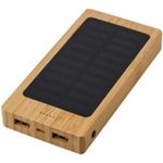 Bamboo power bank 8000 mAh solar charger