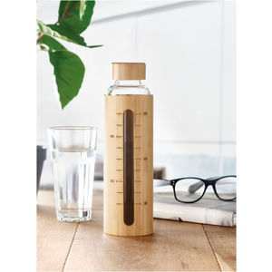 Glass Bottle Bamboo Lid 600ML