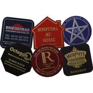 Gazelle Brand Bonded Leather Coasters
