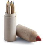Colour pencil set - 6 colour pencils