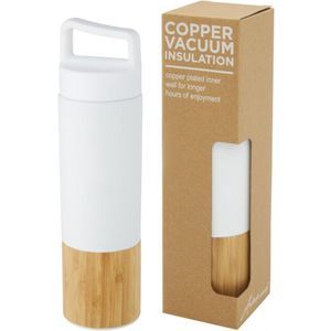 Avenue Torne 540 ml copper vacuum insulated stainless steel bottle with bamboo outer wall
