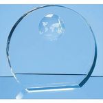17cm Optical Crystal Circle with Recessed Globe