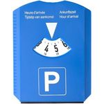 Parking disc and ice scraper with tokens