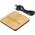 Avenue Leaf bamboo and fabric wireless charging pad