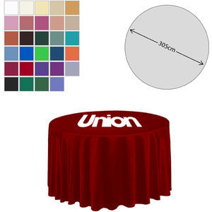 Fabric Round Tablecloth (305cm Diameter)