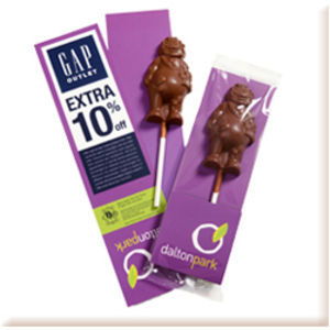 Bespoke Shaped Chocolate Lollipop