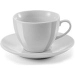 Ceramic cup 230 ml with saucer Porcelain