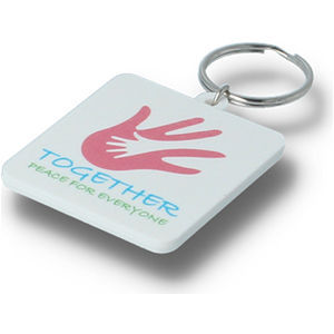 45mm Square Keyring- 1 Side