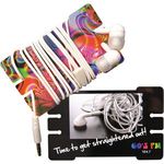Plastic Earphone Winder Cards