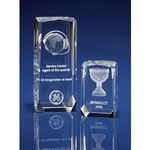 Crystal Verbier Award 3D Engraved
