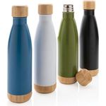 XD Collection Vacuum Stainless Steel Bottle With Bamboo Lid And Bottom