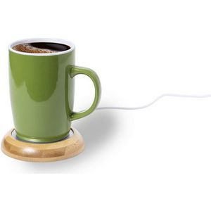 Bamboo cup warmer