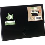 Eco-Eco A4 50% Recycled 7 Pocket Black Expanding File