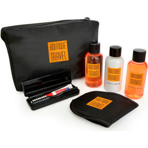 6pc Black Travel Set in a Black Bag