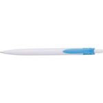 Plastic ball pen coloured clip