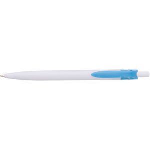 Plastic ball pen coloured clip