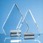 18cm Optical Crystal Diamond mounted on a Chrome Stand