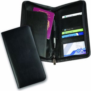 Balmoral Leather Deluxe Zipped Travel Wallet