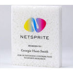 15cm x 12.5cm x 2.5cm 100% Recycled Acrylic Rectangle Award